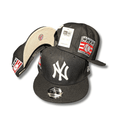 New York Yankees 9FIFTY Black with Hall of Fame Patches – Snapback Cap