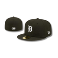 Detroit Tigers MLB Fitted Cap – Classic Black and White Design