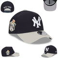 New York Yankees Navy and Gray New Era Adjustable Hat with Championship Patch